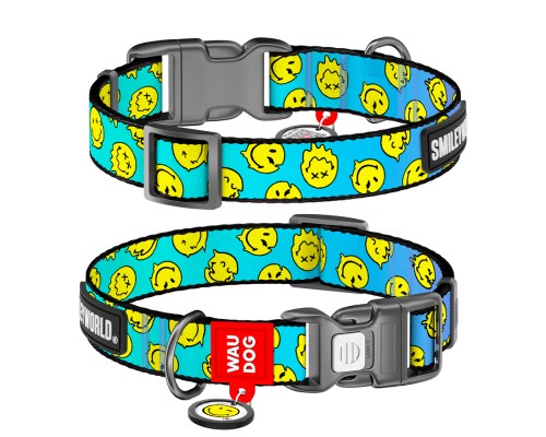 Нашийник для тварин WAUDOG Nylon з QR-паспортом 