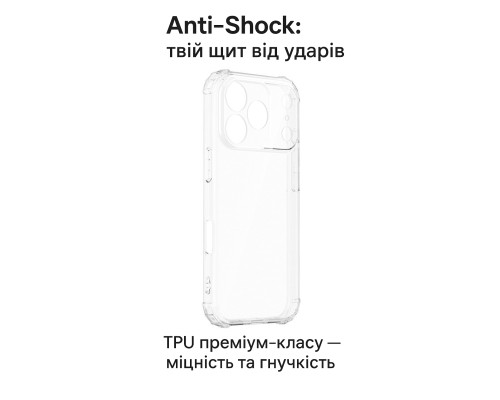 Чохол до мобільного телефона BeCover Anti-Shock Apple iPhone 17 Pro Max Clear (713799)