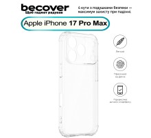 Чохол до мобільного телефона BeCover Anti-Shock Apple iPhone 17 Pro Max Clear (713799)
