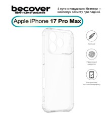 Чохол до мобільного телефона BeCover Anti-Shock Apple iPhone 17 Pro Max Clear (713799)