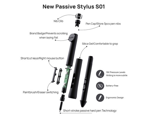 Графічний планшет Parblo Coast 12 Pro Gen2 (COAST12PROG2)