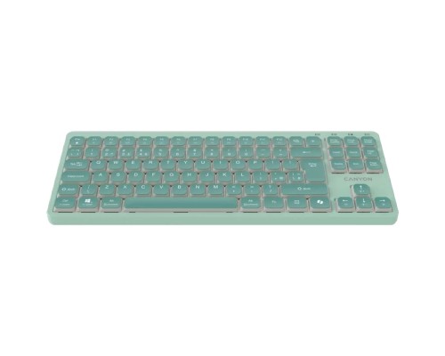 Клавіатура Canyon OnType 10 TKL Mechanical Silent Low-profile USB UA Green (CNS-HKB10GR)