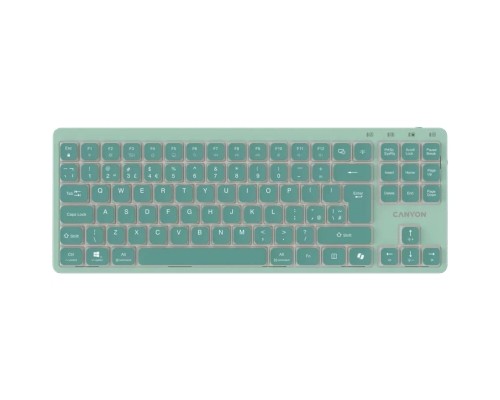 Клавіатура Canyon OnType 10 TKL Mechanical Silent Low-profile USB UA Green (CNS-HKB10GR)