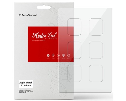 Плівка захисна Armorstandart hydrogel Apple Watch 11 46mm 6 pcs (ARM88734)