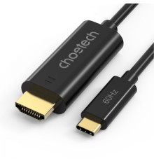 Кабель мультимедійний USB-C to HDMI M 1.8m black Choetech (CH0019-BK-V3)