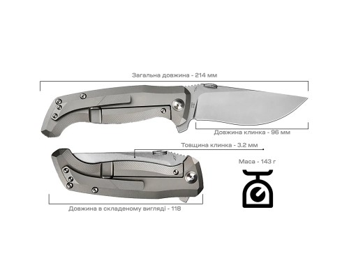 Ніж Artisan Kami S35VN Micarta (1864G-ODG)