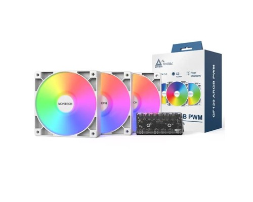 Кулер до корпусу MONTECH GF120 V2 ARGB PWM 3I (GF120 V2 ARGB PWM 3I1(W))