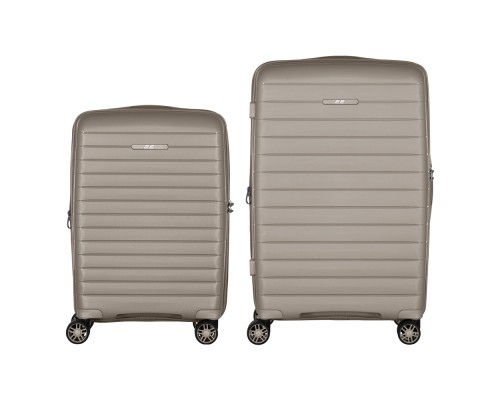 Набір валіз 2E Aero (M+S), сіро-коричневі (2E-SPP-AERO-SET2-TP)