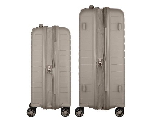 Набір валіз 2E Aero (M+S), сіро-коричневі (2E-SPP-AERO-SET2-TP)