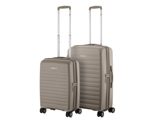 Набір валіз 2E Aero (M+S), сіро-коричневі (2E-SPP-AERO-SET2-TP)