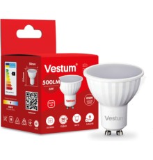 Лампочка Vestum MR16 6W 4100K 220V GU10 (1-VS-1506)