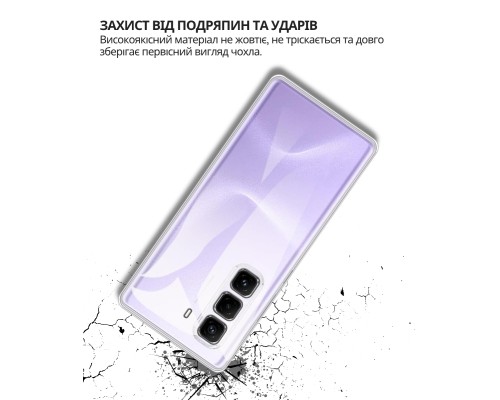 Чохол до мобільного телефона BeCover Silicone Infinix Hot 60 Pro Plus (X6886) Transparent (714672)