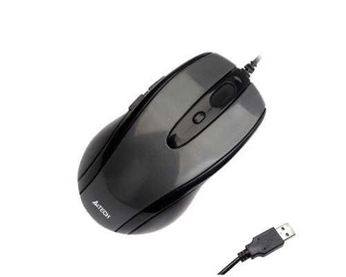 Мишка A4Tech N-708X Glossy Grey
