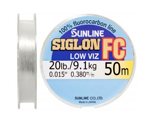 Флюорокарбон Sunline SIG-FC 50м 0.38мм 9.1кг поводковый (1658.01.44)