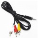Кабель мультимедійний Jack TRRS 3.5mm папа/3RCA 1.8m Atcom (17320) 