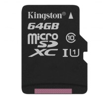 Карта пам'яті Kingston 64GB microSDXC Class 10 Canvas Select Plus 100R A1 (SDCS2/64GBSP) 