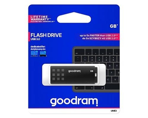 USB флеш накопичувач Goodram 16GB UME3 Black USB 3.0 (UME3-0160K0R11) 