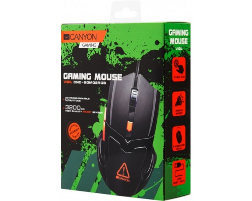 Мишка Canyon Vigil USB Black (CND-SGM02RGB)