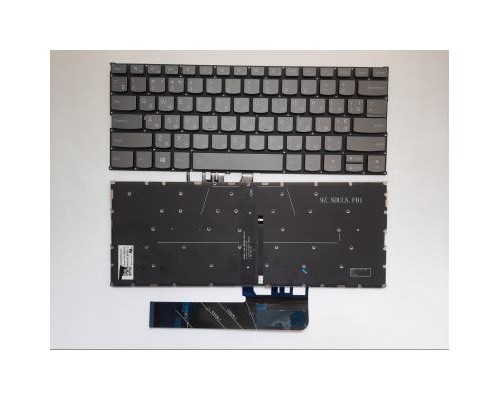 Клавіатура ноутбука Lenovo Yoga 530-14ARR/14IKB серая с подсв UA (A46136)