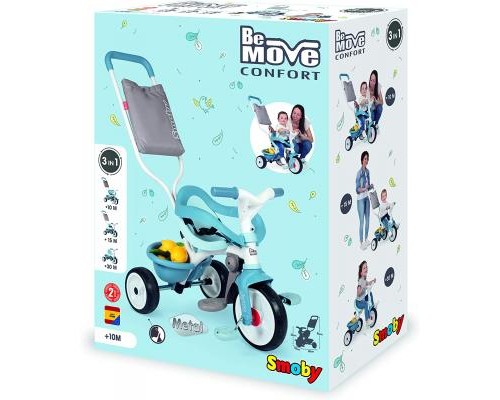Дитячий велосипед Smoby Be Move Комфорт 3 в 1 блакитний (740414)