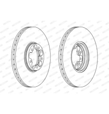 Гальмівний диск FERODO DDF1112