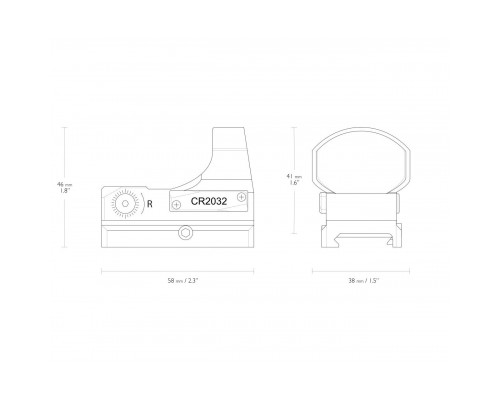 Коліматорний приціл Hawke Reflex Sight Red Dot Sight Weaver Rail с (12144)