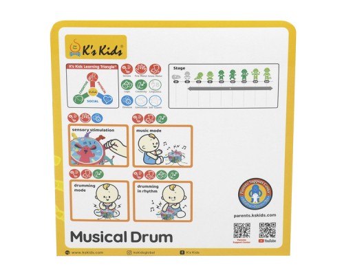 Розвиваюча іграшка K’S KIDS Барабан музичний (6627347)