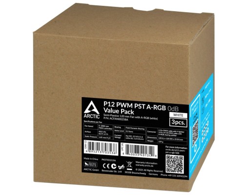 Кулер до корпусу Arctic P12 PWM PST A-RGB (ACFAN00258A)