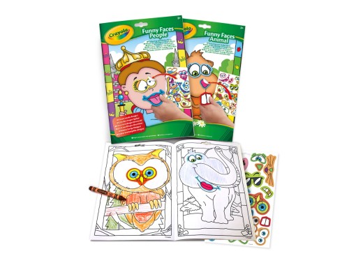 Набір для творчості Crayola Розмальовка Кумедні люди 24 сторінки (04-7349-1)
