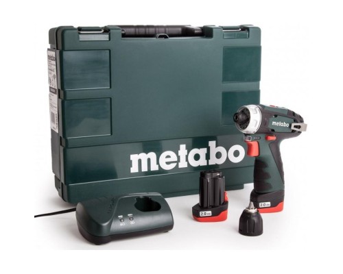 Шуруповерт Metabo PowerMaxxBS, 10.8 В, 2х2.0Аг, кейс (600080500)