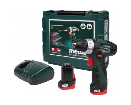 Шуруповерт Metabo PowerMaxxBS, 10.8 В, 2х2.0Аг, кейс (600080500)