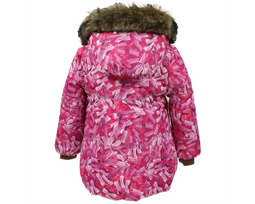 Куртка дитяча Huppa OLIVIA 17890030 фуксія з принтом 86 (4741468578484)