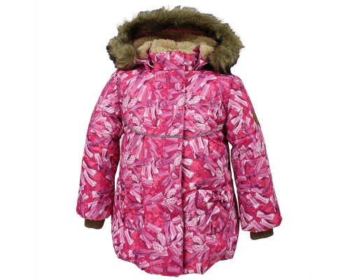 Куртка дитяча Huppa OLIVIA 17890030 фуксія з принтом 86 (4741468578484)