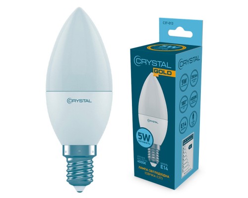Лампочка CRYSTAL C37 5W PA Е14 4000K (C37-013)