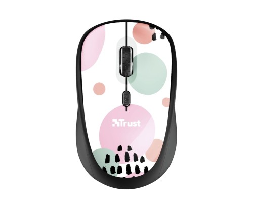 Мишка Trust YVI Wireless Pink Circles (24441)