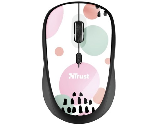 Мишка Trust YVI Wireless Pink Circles (24441)