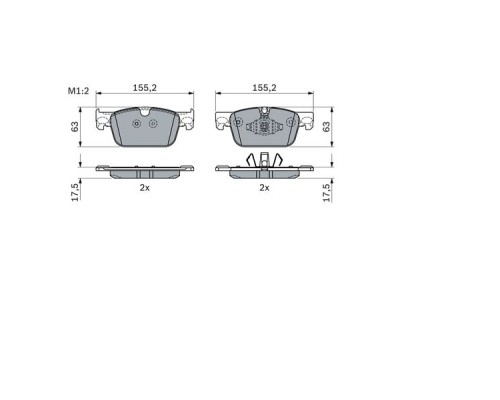 Гальмівні колодки Bosch 0 986 424 333