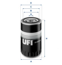 Фільтр масляний UFI 23.429.00
