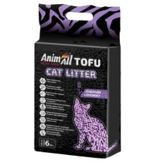 Наповнювач для туалету AnimAll Тофу Соєвий грудкувальний з ароматом лаванди 2.6 кг (6 л) (4820224500348)