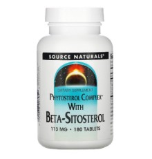 Трави Source Naturals Бета-Сітостерол 113мг, 180 таблеток (SNS-00705)