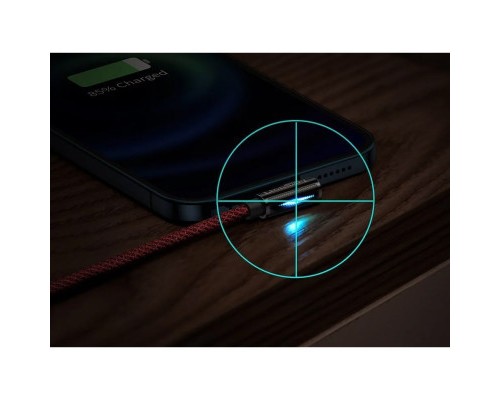 Дата кабель USB 2.0 AM to Lightning 1.0m CACS 2.4A 90 Legend Series Elbow Red Baseus (CACS000009)