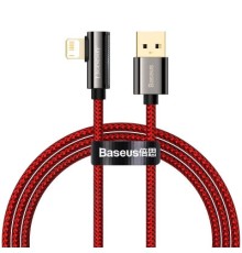 Дата кабель USB 2.0 AM to Lightning 1.0m CACS 2.4A 90 Legend Series Elbow Red Baseus (CACS000009)