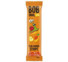 Цукерка Bob Snail Равлик Боб Груша Манго страйп, 14 г (4820206080752)