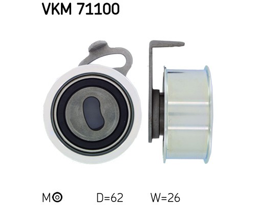 Ролик натягувача ременя SKF VKM 71100
