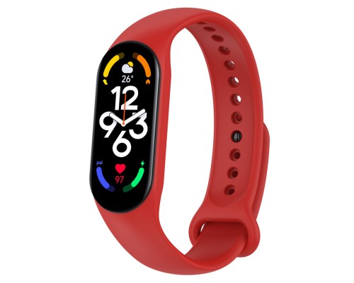 Ремінець до фітнес браслета BeCover Silicone для Xiaomi Mi Smart Band 7 Red (707485)