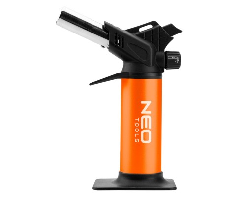Газовий паяльник Neo Tools п’єзозапалювання, 1200°C, об’єм 12.6г, 0.286кг (19-905)