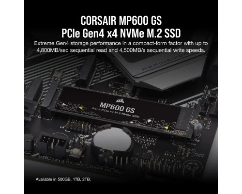 Накопичувач SSD M.2 2280 500GB MP600GS Corsair (CSSD-F0500GBMP600GS)