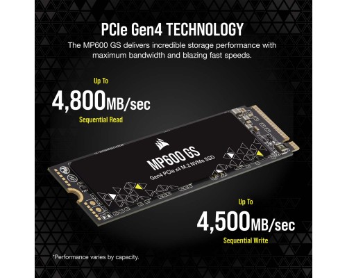 Накопичувач SSD M.2 2280 500GB MP600GS Corsair (CSSD-F0500GBMP600GS)