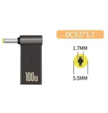 Адаптер PD 100W USB Type-C Female to DC Male Jack 5.5x1.7 mm ACER, PACKARD BELL ST-Lab (PD100W-5.5x1.7mm)