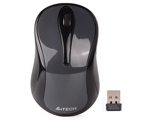 Мишка A4Tech G3-280NS Silent Wireless Glossy Grey (G3-280NS Glossy Grey)